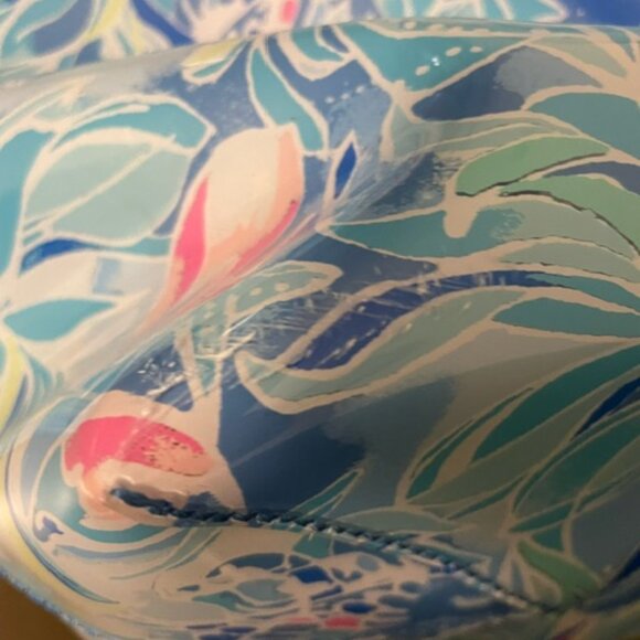 Lilly Pulitzer Breezy pool tote in Bennett Blue celestial sea NWT- defect-notes - Picture 5 of 7
